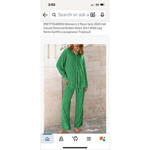 Womens 2 Piece Outfits Lounge Sweatsuit Sets Sweatshirt, Small - Green